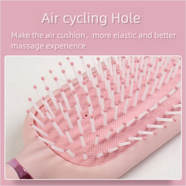 YUe-ABS cartoon hair comb, 3D design makeup hair comb, handle and paddle hair comb, easy to use