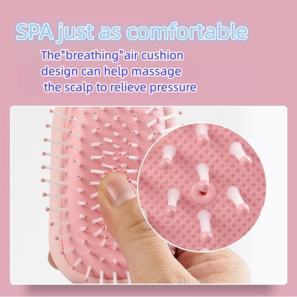 YUe-ABS cartoon hair comb, 3D design makeup hair comb, handle and paddle hair comb, easy to use