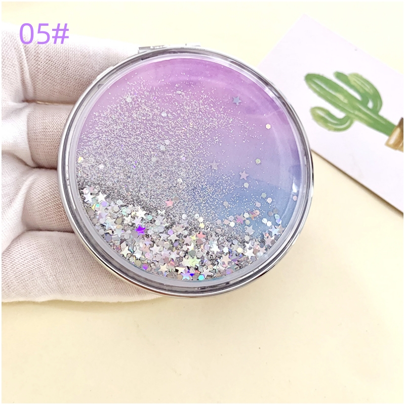 Blue pink star round