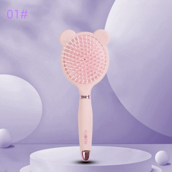 YUe-ABS cartoon hair comb, 3D design makeup hair comb, handle and paddle hair comb, easy to use