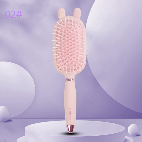 YUe-ABS cartoon hair comb, 3D design makeup hair comb, handle and paddle hair comb, easy to use