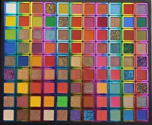 99-color eyeshadow palette, multi-color eyeshadow palette, pearlescent matte glitter, sequins, cosplay, long-lasting mixable eyeshadow, cosmetics gift set