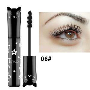 TEAYASON color mascara is long-lasting, thick, slender, lightweight, waterproof, sweat-proof, not easy to smudge, curling mascara white pink purple blue coffee black