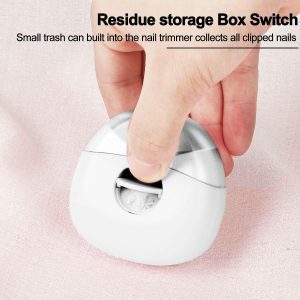 Electric nail clippers, low noise, anti-pinch automatic nail clippers, adult manicure and nail grinder, two-in-one baby electric nail grinder, low speed and high speed, two gears adjustable