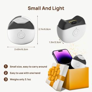 Electric nail clippers, low noise, anti-pinch automatic nail clippers, adult manicure and nail grinder, two-in-one baby electric nail grinder, low speed and high speed, two gears adjustable