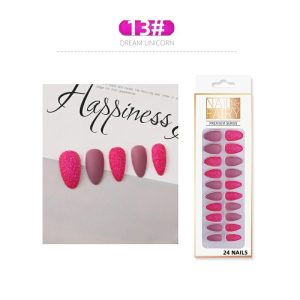 Nail tips, false nails, matte frosted starry sky nail tips, onion powder, glitter patches, wearable nails, nail art
