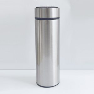 Thermos Cup Cold Cup Diamond 500ml (17oz) Stainless Steel Straight Thermos Cup Smart Thermos Cup Straight Cup LED Temperature Display Water Cup Home Office Portable Large Capacity Car Cup With Stainless Steel Filter Vacuum Cup Diamond Stainless Steel Straight Thermos Cup