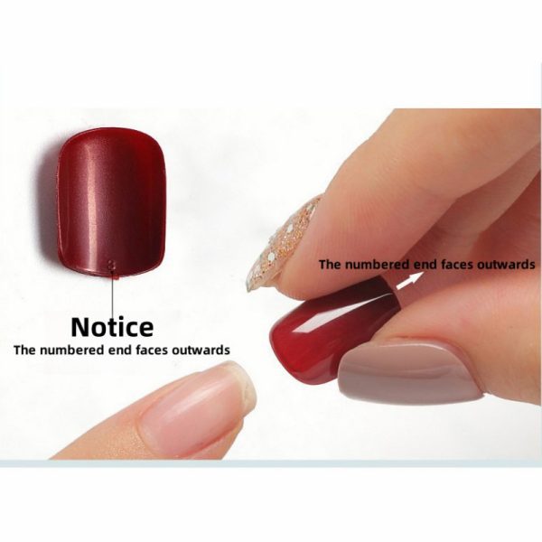 Nail tips, false nails, matte frosted starry sky nail tips, onion powder, glitter patches, wearable nails, nail art