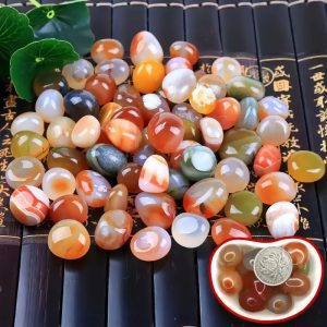 Rain Flower Stone lucky stone colorful stone aragonite ornamental stone natural agate stone pebbles can be used for accessories creative handmade decorative ornaments aquarium landscaping potted paving