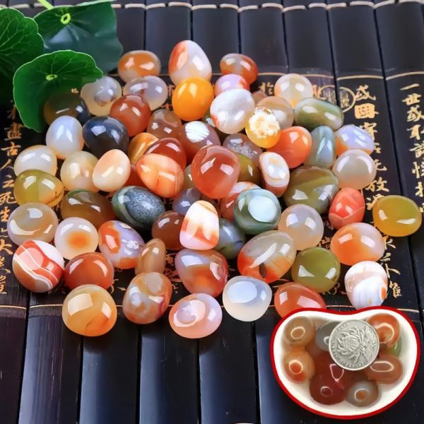 Rain Flower Stone lucky stone colorful stone aragonite ornamental stone natural agate stone pebbles can be used for accessories creative handmade decorative ornaments aquarium landscaping potted paving