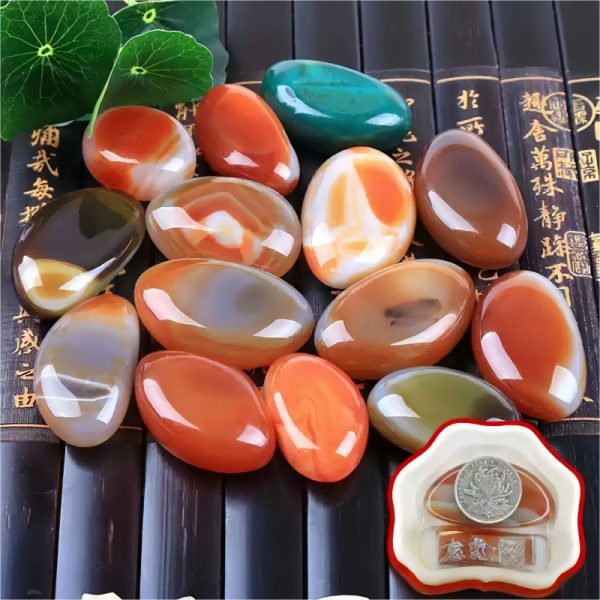 Rain Flower Stone lucky stone colorful stone aragonite ornamental stone natural agate stone pebbles can be used for accessories creative handmade decorative ornaments aquarium landscaping potted paving