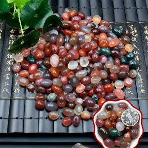 Rain Flower Stone lucky stone colorful stone aragonite ornamental stone natural agate stone pebbles can be used for accessories creative handmade decorative ornaments aquarium landscaping potted paving