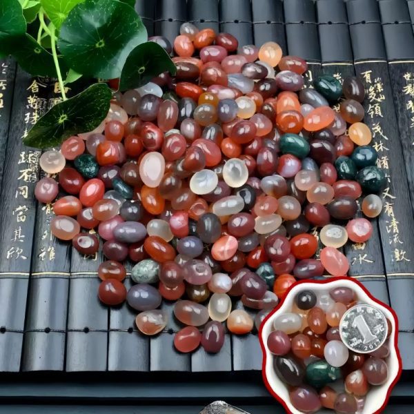 Rain Flower Stone lucky stone colorful stone aragonite ornamental stone natural agate stone pebbles can be used for accessories creative handmade decorative ornaments aquarium landscaping potted paving
