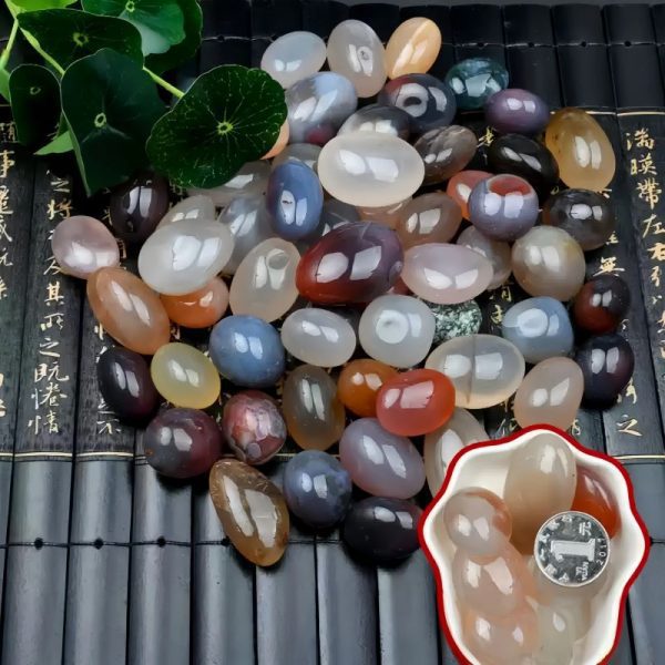 Rain Flower Stone lucky stone colorful stone aragonite ornamental stone natural agate stone pebbles can be used for accessories creative handmade decorative ornaments aquarium landscaping potted paving