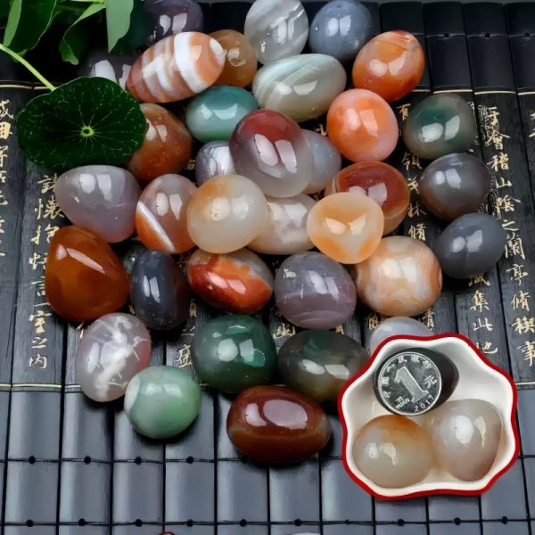 Rain Flower Stone lucky stone colorful stone aragonite ornamental stone natural agate stone pebbles can be used for accessories creative handmade decorative ornaments aquarium landscaping potted paving