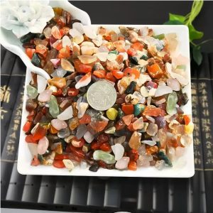 Rain Flower Stone lucky stone colorful stone aragonite ornamental stone natural agate stone pebbles can be used for accessories creative handmade decorative ornaments aquarium landscaping potted paving