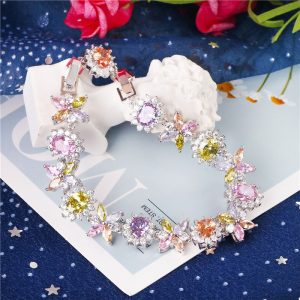 2-Yesokmarket-Creative multi-color flower shape bracelet-Main picture