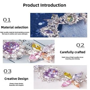 3-Yesokmarket-Creative multi-color flower shape bracelet-Main picture