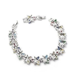 4-Yesokmarket-Rainbow Flower Bracelet-Main picture
